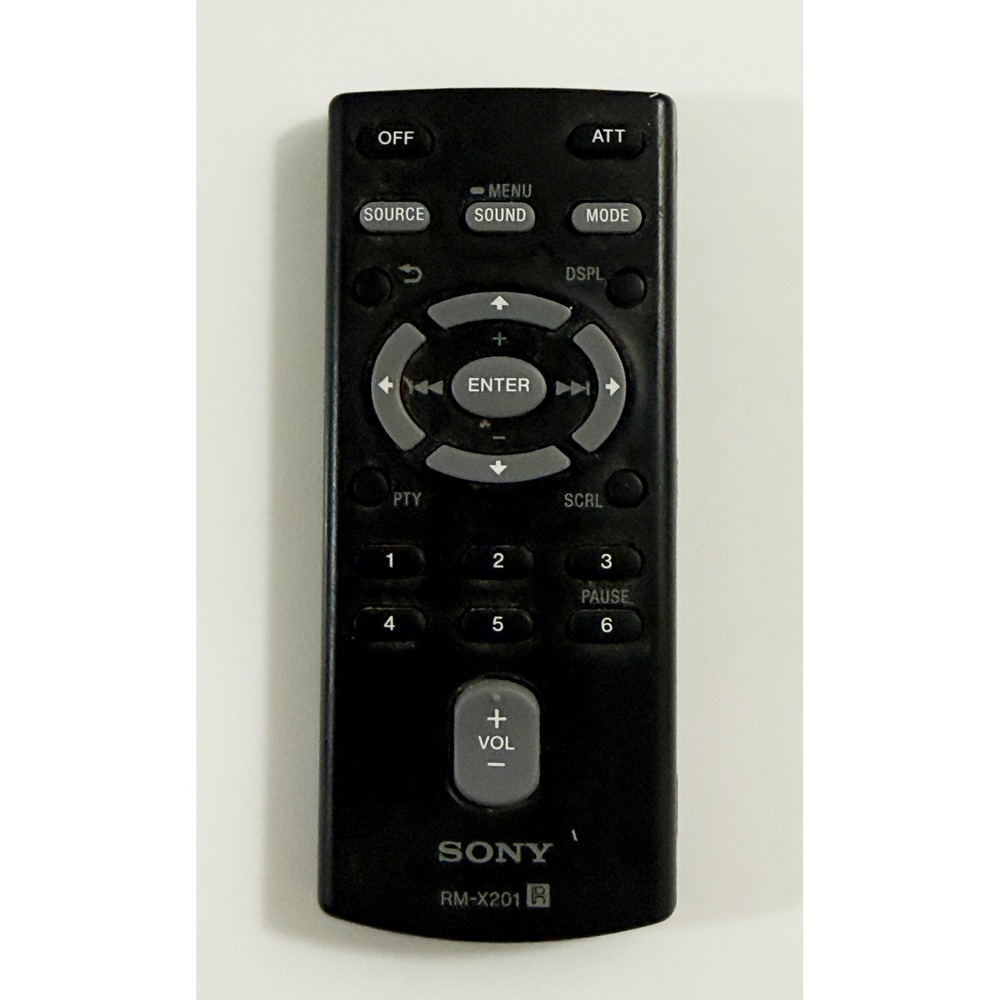 Sony RM-X201 Remote Control Car Audio Black Wireless OEM Replacement